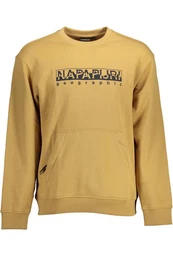 Sweatshirt Beiges Herren-Sweatshirt: Langer Arm, Rundhals &