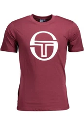 T-Shirt Lila Herren Kurzarm T-Shirt mit Logo-Druck und