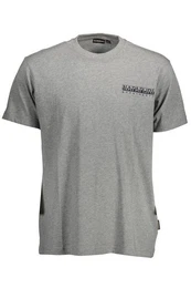 T-Shirt Graues Herren T-Shirt mit Druck und