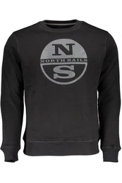 Sweatshirt Stylisches Herren Langarm-Sweatshirt in Schwarz mit