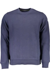 Sweatshirt Herren Langarm-Sweatshirt Blau Rundhals, Mit