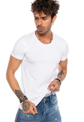 RedBridge T-Shirt Klassisches Basic-Shirt mit Rundhalsausschnitt 