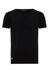 RedBridge T-Shirt Klassisches Basic-Shirt mit Rundhalsausschnitt Schwarz