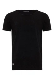 RedBridge T-Shirt Klassisches Basic-Shirt mit Rundhalsausschnitt Schwarz