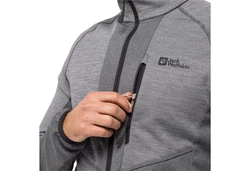 Jack Wolfskin Fleecejacke BLATTSTEIG FZ M PHANTOM