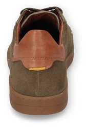 camel active Sneaker Retro Schnürschuh Khaki/Dunkelgrün/Braun