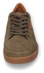 camel active Sneaker Retro Schnürschuh Khaki/Dunkelgrün/Braun