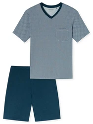 Schiesser Pyjama V-Ausschnitt Comfort Nightwear (2 tlg) 