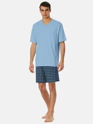Schiesser Pyjama V-Ausschnitt Comfort Essentials (2 tlg) 