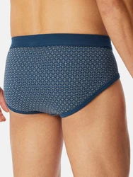 Schiesser Slip Original Classics 2-Pack Dunkelblau/Blau/Grau/Hellblau
