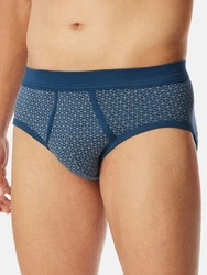 Schiesser Slip Original Classics 2-Pack Dunkelblau/Blau/Grau/Hellblau