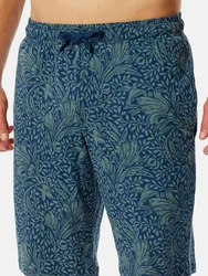 Schiesser Schlafhose Mix & Relax Dunkelgrün/Grün/Türkis/Blau