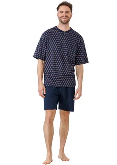 Hajo Pyjama Herren-Shorty Single-Jersey 