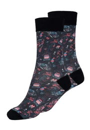 Socken Rockabilly Devil im Oldtimer-Design