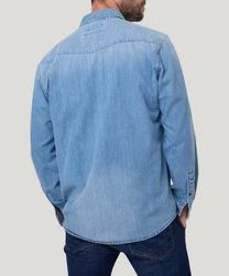Pioneer Authentic Jeans Jeanshemd mit Brusttaschen blau
