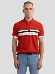 BIG STAR Poloshirt POLOER orange/rot