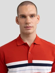 BIG STAR Poloshirt POLOER orange/rot