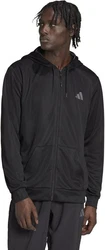 adidas Hoodie TR-ES+ BL FZ JA SCHWARZ/GRAU