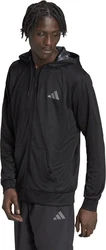 adidas Hoodie TR-ES+ BL FZ JA SCHWARZ/GRAU