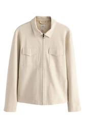 Next Hemdjacke aus Jersey Beige/Khaki