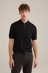 WE Fashion Poloshirt Schwarz/Bordeaux/Dunkelrot/Rot