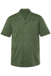 JP1880 Kurzarmhemd JP AWARE Jersey-Hemd Grün/Türkis/Dunkelgrün