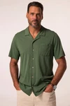 JP1880 Kurzarmhemd JP AWARE Jersey-Hemd Grün/Türkis/Dunkelgrün