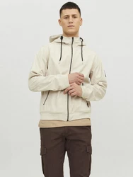Jack & Jones Tech Allwetterjacke (1-St) Beige/Grau/Braun/Khaki/Hellgrau
