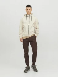 Jack & Jones Tech Allwetterjacke (1-St) Beige/Grau/Braun/Khaki/Hellgrau