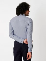 DESOTO Langarmhemd Hellblau/Grau/Dunkelblau/Blau