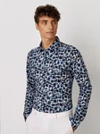 DESOTO Langarmhemd Blau/Dunkelblau/Hellblau