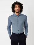 DESOTO Langarmhemd Hellblau/Dunkelblau/Blau