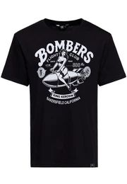 Print-Shirt Bombers (1-tlg) mit monochromer Pinup-Print