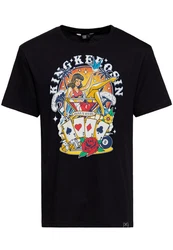 KingKerosin Print-Shirt Man's Ruin Blau/Dunkelblau/Schwarz/Grau