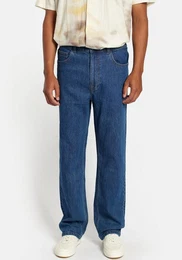 Loose-fit-Jeans in mittelblauer Waschung