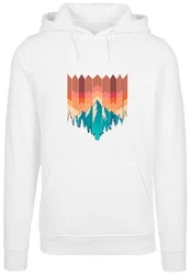 F4NT4STIC Kapuzenpullover Berg Sonnenuntergang Geometrisch 