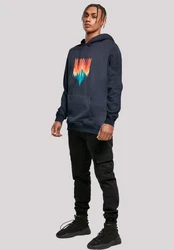 F4NT4STIC Kapuzenpullover Berg Sonnenuntergang Geometrisch 