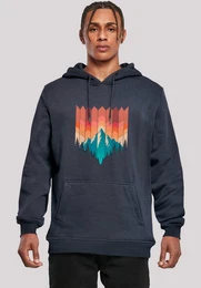 Kapuzenpullover Berg Sonnenuntergang Geometrisch Premium Qualitt