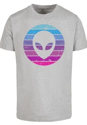 F4NT4STIC T-Shirt Alien Kopf Grau/Silber/Mischfarben/Hellgrau