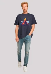 F4NT4STIC T-Shirt Vulkanausbruch Rot/Braun