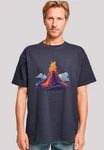 F4NT4STIC T-Shirt Vulkanausbruch Rot/Braun