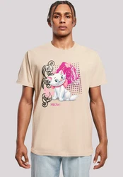 F4NT4STIC T-Shirt Aristocats Marie Meow Schmetterling Beige/Creme/Rosa