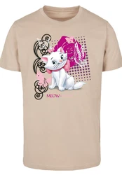 F4NT4STIC T-Shirt Aristocats Marie Meow Schmetterling Beige/Creme/Rosa
