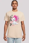 F4NT4STIC T-Shirt Aristocats Marie Meow Schmetterling Beige/Creme/Rosa