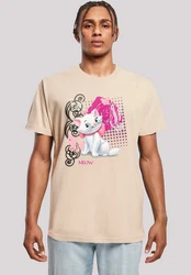 F4NT4STIC T-Shirt Aristocats Marie Meow Schmetterling Beige/Creme/Rosa