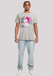 F4NT4STIC T-Shirt Aristocats Marie Meow Schmetterling Grau/Silber/Hellgrau/Rosa