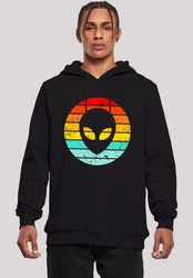 F4NT4STIC Kapuzenpullover Alien Retro Sonnenuntergang 