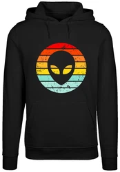F4NT4STIC Kapuzenpullover Alien Retro Sonnenuntergang 