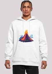 Kapuzenpullover Vulkanausbruch Premium Qualitt
