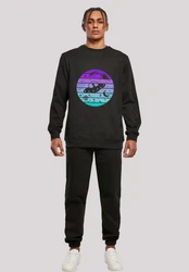F4NT4STIC Sweatshirt Retro Alien Weltraum Sonnenuntergang 
